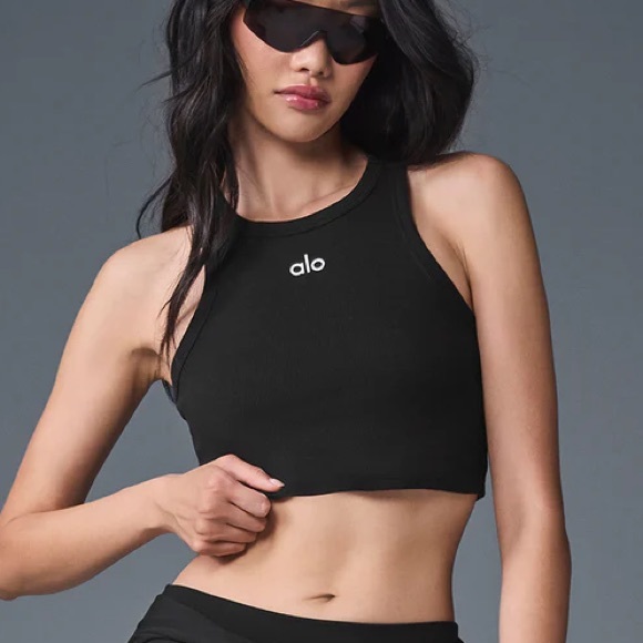Alo yoga aspire tank black size Small - Picture 1 of 3
